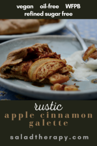 rustic apple cinnamon galette