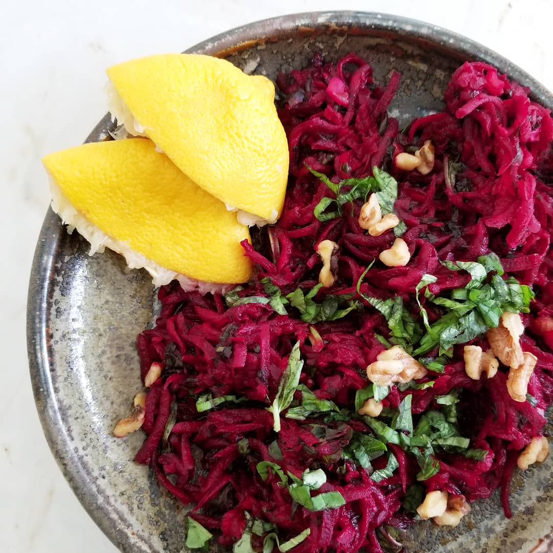 Tangy Basil Beetroot Salad