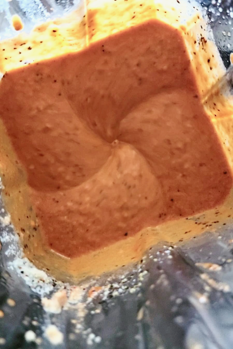 tangy roasted pepper dip [muhammara] blending